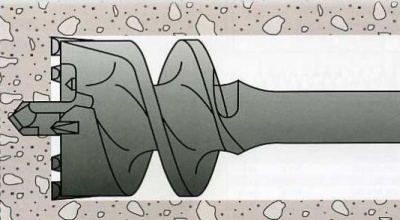 Проломной бур SDS MAX 55x1000мм по бетону